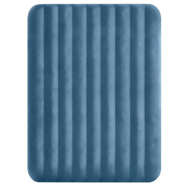 INTEX Lit d'Air avec Pompage INTEX Bleu foncé et gris PVC et ABS