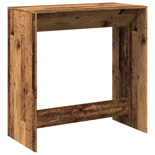 vidaXL Table de bar vieux bois 102x50x103 5 cm bois d'ingénierie