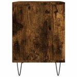 vidaXL Tables de chevet 2 Pièces chêne fumé 40x35x50 cm bois ingénierie