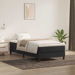 vidaXL Sommier à lattes de lit sans matelas noir 90x210 cm velours
