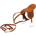 Happy People 58466 - Selle pour chevaux avec étriers métalliques