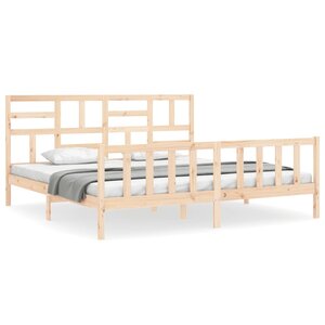 vidaXL Cadre de lit sans matelas bois massif de pin