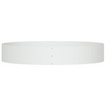 vidaXL Planteur de jardin Blanc 120x120x20 cm en acier