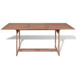 vidaXL Table de jardin 180x90x75 cm Bois de teck solide