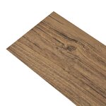 vidaXL Dalle de plancher PVC autoadhésif 5 02 m² 2 mm marron noyer