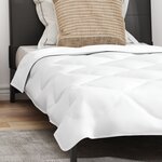 vidaXL Duvet avec Oreiller Autre 2 Pièces Blanc 140 x 200 cm Microfibre