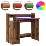 vidaXL Bureau Bois ancien 97 x 45 x 90 cm Bois d'ingénierie