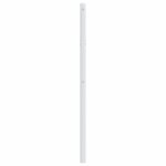 vidaXL Tête de lit métal blanc 80 cm