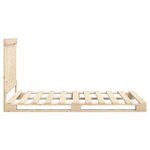 vidaXL Cadre de lit sans matelas avec tête de lit 100x200 cm