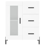 vidaXL Buffet blanc 69 5x34x90 cm bois d'ingénierie