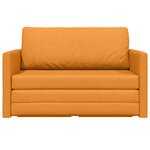 vidaXL Canapé lit 2 en 1 jaune foncé 124x71x78 cm