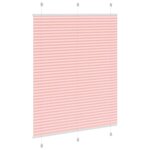 vidaXL Store plissé rose 105x100 cm largeur du tissu 104 4cm polyester