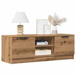 vidaXL Meuble TV chêne artisanal 102x35x36 5 cm bois d'ingénierie