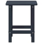vidaXL Table d'appoint Adirondack Bleu marine 38 x 38 x 46 cm HDPE