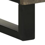 vidaXL Armoire de salle de bain noir 38x33x160 cm bois massif manguier