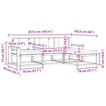 vidaXL Ensemble de canapés d'extérieur 4 pc Blanc et Beige Polyester