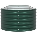 vidaXL Jardinière surélevée Vert 320 x 80 x 44 cm Acier