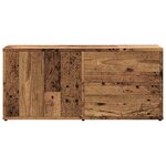 vidaXL Meuble TV vieux bois 80x34x35 5 cm bois d'ingénierie