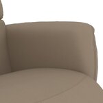 vidaXL Fauteuil inclinable avec repose-pieds cappuccino similicuir