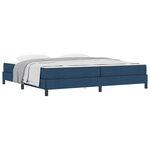 vidaXL Lit à ressorts avec matelas Bleu 200 x 200 cm tissu