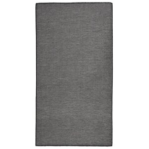 vidaXL Tapis à tissage plat d'extérieur 80x150 cm Gris