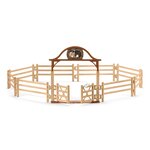 Schleich 42434 - Horse Club Pré pour chevaux avec portail