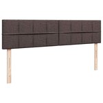 VidaXL Cadre de lit ottoman avec matelas marron foncé 180x200 cm tissu