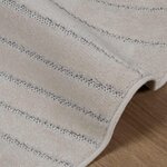 vidaXL Tapis de surface Rond HUARTE Crème Ø 160 CM Polyester
