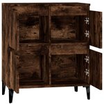 vidaXL Buffet Chêne fumé 60x35x70 cm Bois d'ingénierie