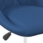 vidaXL Chaises pivotantes à manger lot de 2 Bleu Velours