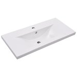 vidaXL Ensemble de meubles de bain 2Pièces céramique et bois d'ingénierie