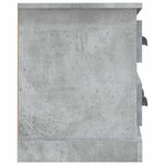 vidaXL Meuble TV gris béton 100x35 5x45 cm bois d'ingénierie