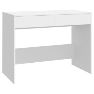 vidaXL Bureau Blanc 101x50x76 5 cm Aggloméré