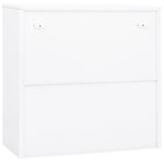 vidaXL Armoire de bureau Blanc 90x40x90 cm Acier