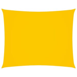 vidaXL Voile de parasol Tissu Oxford rectangulaire 4x5 m Jaune