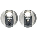 Master lock cadenas disque excell 2 pcs acier inox 70 mm m40eurt