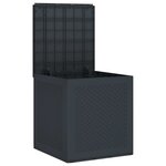 vidaXL Boîte de rangement Anthracite 55 x 53 x 57 cm Polypropylène