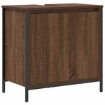 vidaXL Ensemble de mobilier de salle de bain avec étagère 3 Pièces