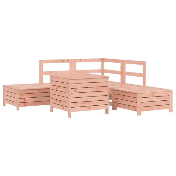 vidaXL Salon de jardin 6 Pièces bois massif sapin de douglas