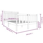vidaXL Cadre de lit sans matelas bois massif