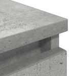 vidaXL Meuble TV gris béton 100x35x54 cm bois d'ingénierie