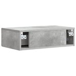 vidaXL Table d'appoint murale 87 5 x 34 5 x 17 cm Bois d'ingénierie