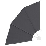 vidaXL Écran de confidentialité pour balcon Noir 115 x 115 cm tissu
