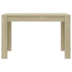 vidaXL Table à manger Chêne sonoma 120x60x76 cm Bois d'ingénierie