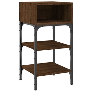 vidaXL Table de chevet chêne marron 35x34 5x70 cm bois d'ingénierie