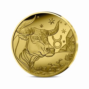 Signes astros - Taureau - Monnaie de 5€ 1/2g or