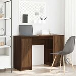 vidaXL Bureau chêne marron 120x42x76 cm bois d'ingénierie