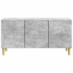 vidaXL Meuble TV 99 x 34 5 x 50 cm Gris béton Bois d'ingénierie