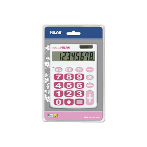 Calculatrice blanche 8 chiffres