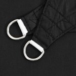 vidaXL Voile de parasol tissu oxford carré 2x2 m noir